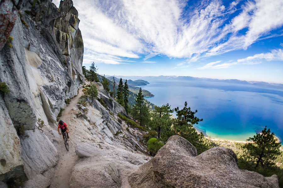 Mountain-biking Lake Tahoe